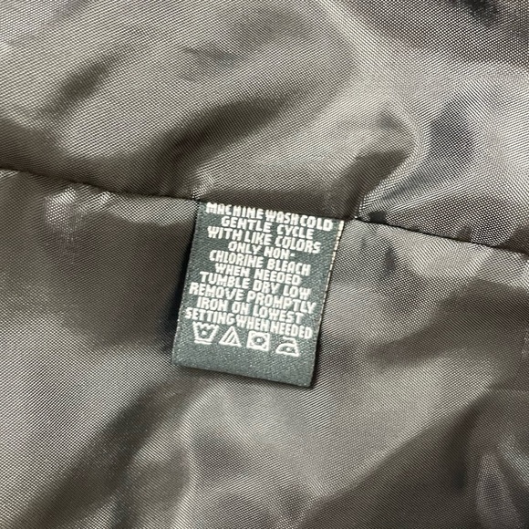 Classic Pinstripe Black Long Pencil Skirt - Picture 5 of 6